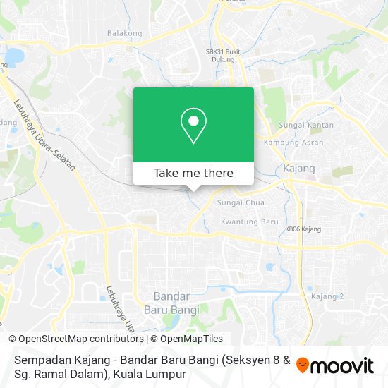 Sempadan Kajang - Bandar Baru Bangi (Seksyen 8 & Sg. Ramal Dalam) map