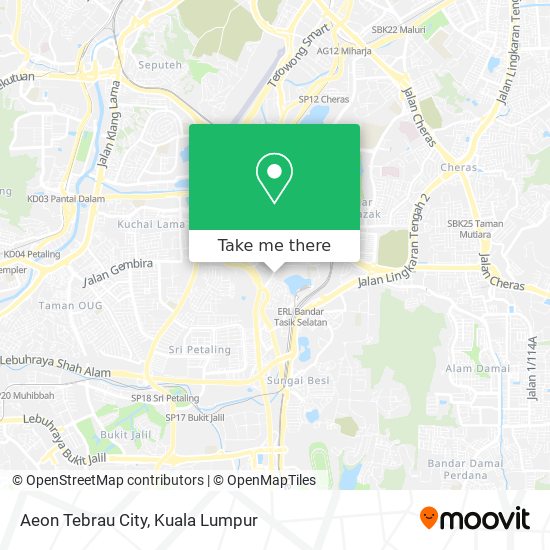 Peta Aeon Tebrau City