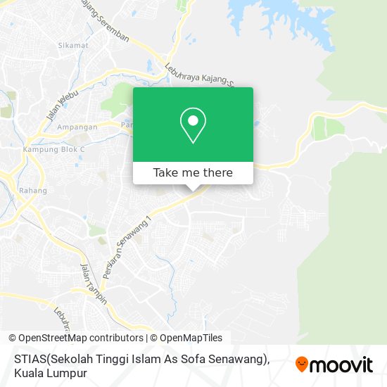 Peta STIAS(Sekolah Tinggi Islam As Sofa Senawang)