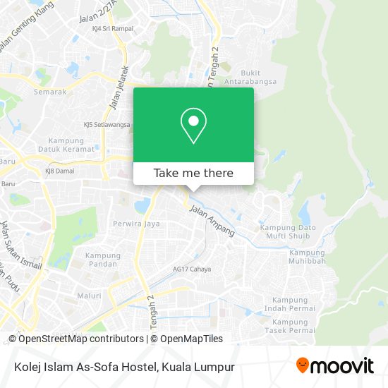 Kolej Islam As-Sofa Hostel map