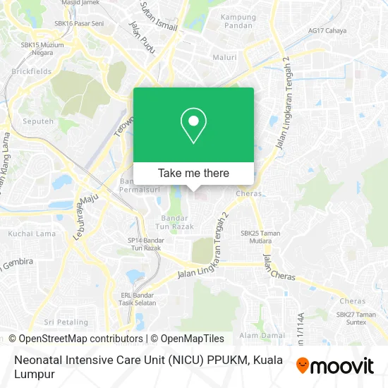 Neonatal Intensive Care Unit (NICU) PPUKM map
