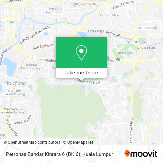 Petronas Bandar Kinrara 6 (BK 6) map