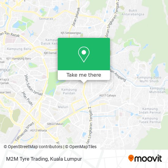 M2M Tyre Trading map