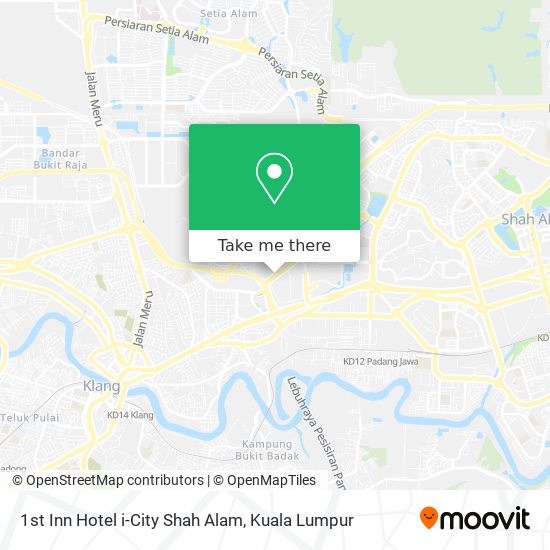 1st Inn Hotel i-City Shah Alam map