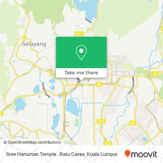 Sree Hanuman Temple , Batu Caves map
