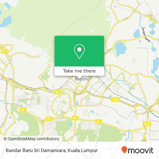 Bandar Baru Sri Damansara map