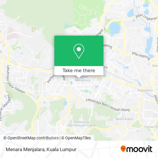 Menara Menjalara map