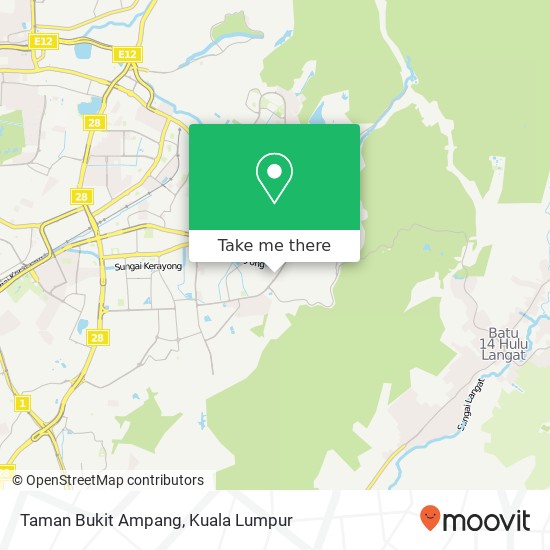 Peta Taman Bukit Ampang