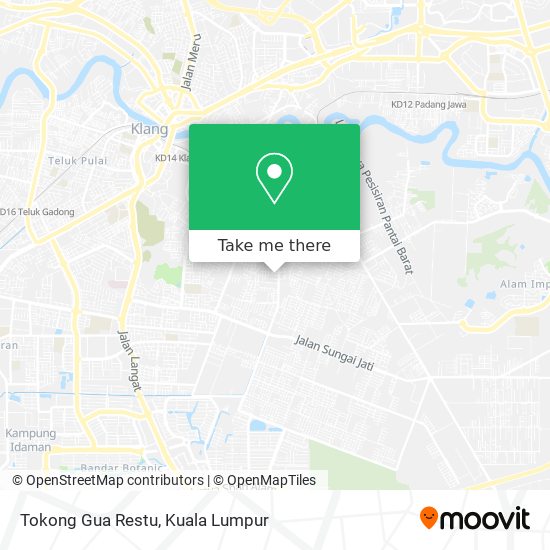 Tokong Gua Restu map