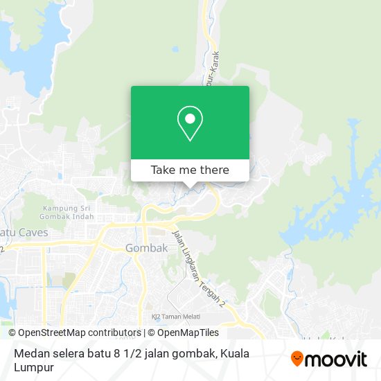 Peta Medan selera batu 8 1 / 2 jalan gombak