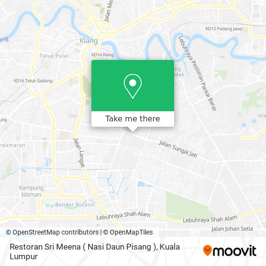 Restoran Sri Meena ( Nasi Daun Pisang ) map