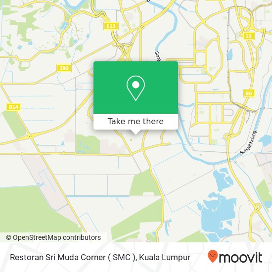 Restoran Sri Muda Corner ( SMC ) map