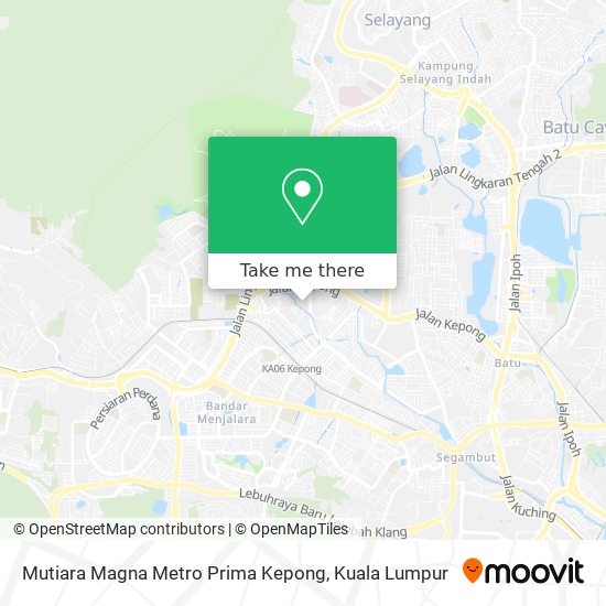 Mutiara Magna Metro Prima Kepong map