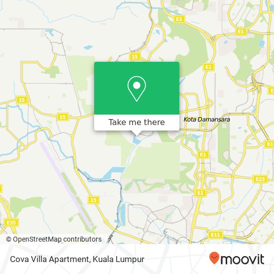 Cova Villa Apartment map