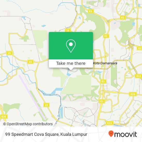 99 Speedmart Cova Square map