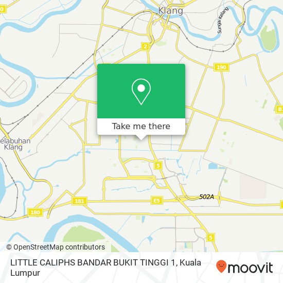 LITTLE CALIPHS BANDAR BUKIT TINGGI 1 map