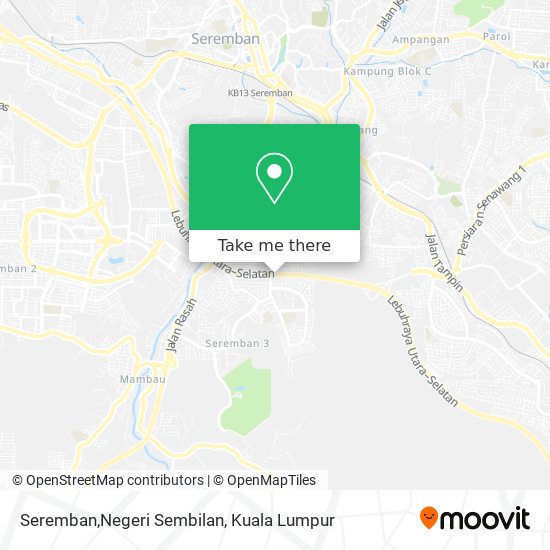 Peta Seremban,Negeri Sembilan