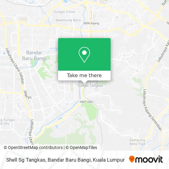 Peta Shell Sg Tangkas, Bandar Baru Bangi