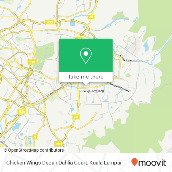 Chicken Wings Depan Dahlia Court map
