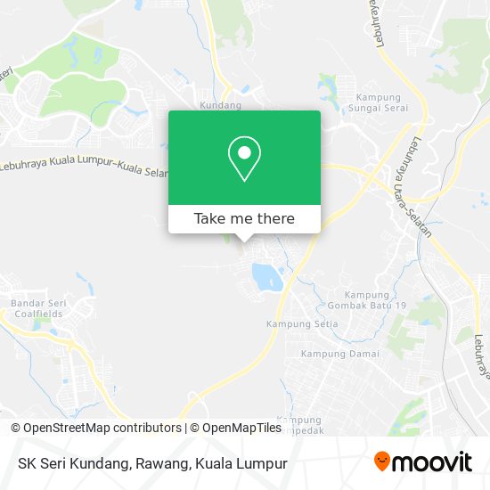 Peta SK Seri Kundang, Rawang