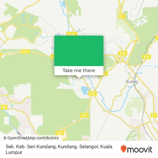 Sek. Keb. Seri Kundang, Kundang. Selangor map