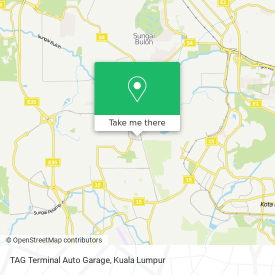 Peta TAG Terminal Auto Garage