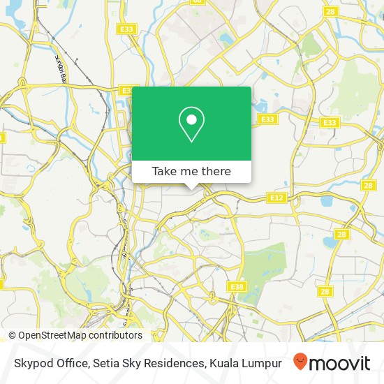 Peta Skypod Office, Setia Sky Residences