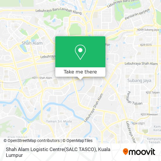 Peta Shah Alam Logistic Centre(SALC TASCO)
