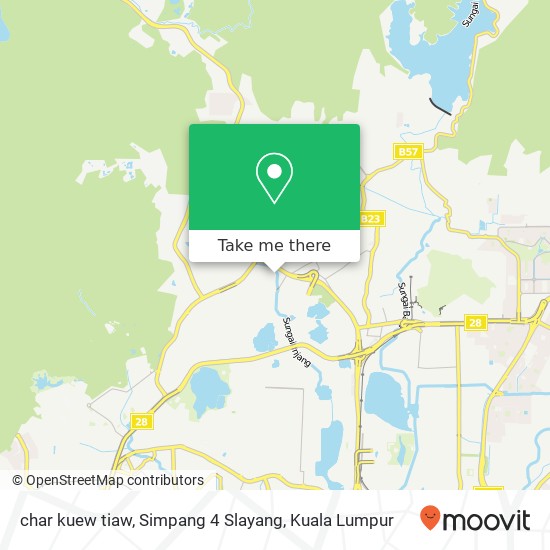 char kuew tiaw, Simpang 4 Slayang map