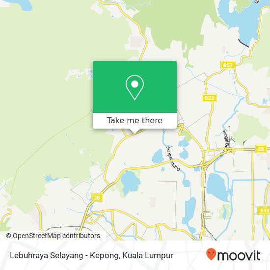 Lebuhraya Selayang - Kepong map