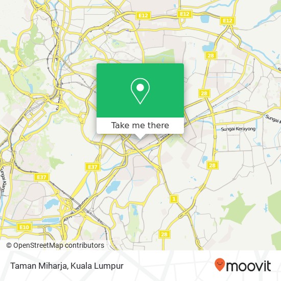 Taman Miharja map