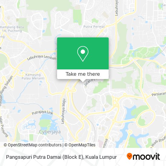 Pangsapuri Putra Damai (Block E) map