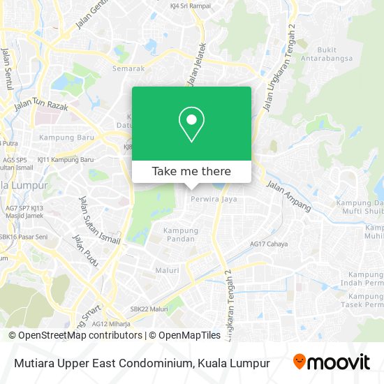 Mutiara Upper East Condominium map