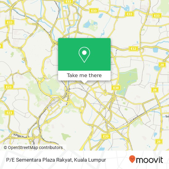 P/E Sementara Plaza Rakyat map