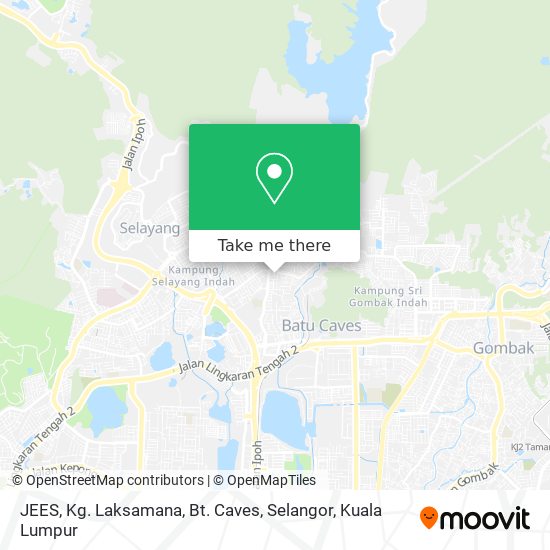 JEES, Kg. Laksamana, Bt. Caves, Selangor map