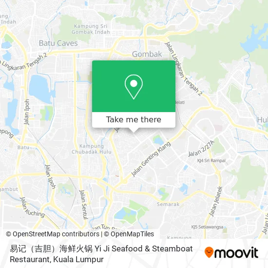 易记（吉胆）海鲜火锅 Yi Ji Seafood & Steamboat Restaurant map
