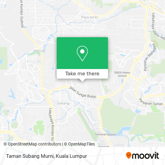 Taman Subang Murni map