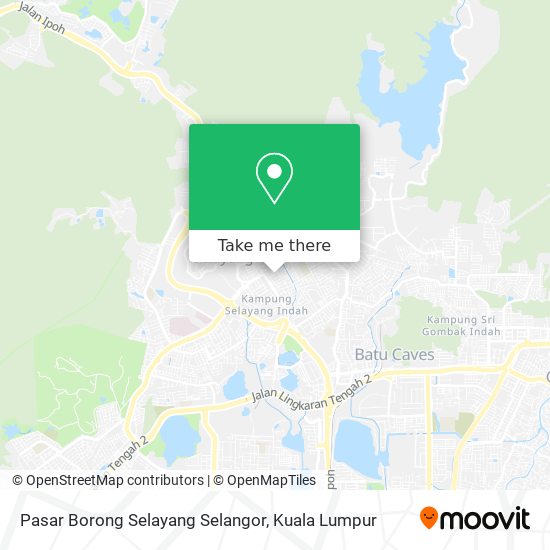 Peta Pasar Borong Selayang Selangor