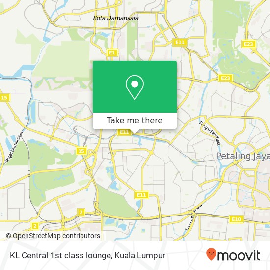 KL Central 1st class lounge map