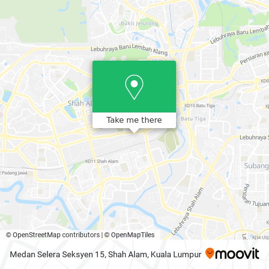 Medan Selera Seksyen 15, Shah Alam map