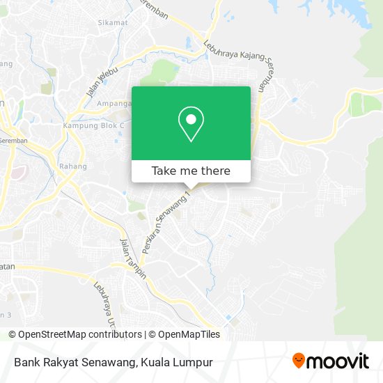 Bank Rakyat Senawang map