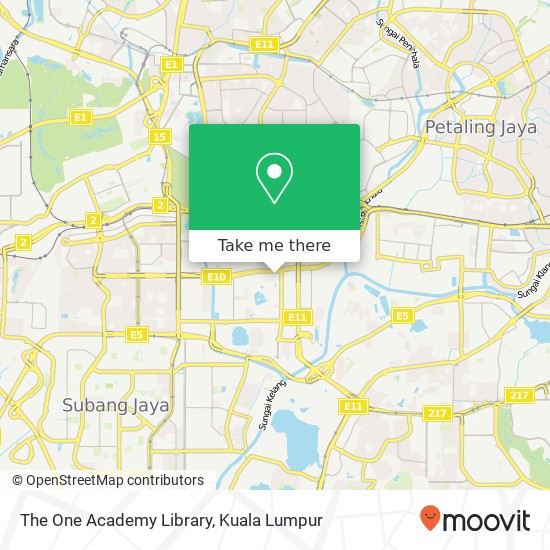The One Academy Library map