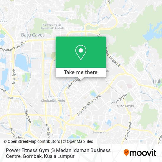 Power Fitness Gym @ Medan Idaman Business Centre, Gombak map