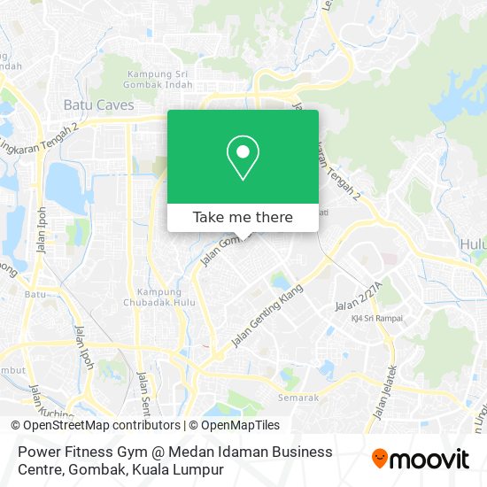 Peta Power Fitness Gym @ Medan Idaman Business Centre, Gombak