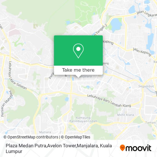 Plaza Medan Putra,Avelon Tower,Manjalara map