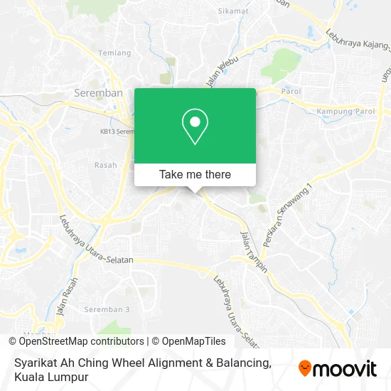 Syarikat Ah Ching Wheel Alignment & Balancing map
