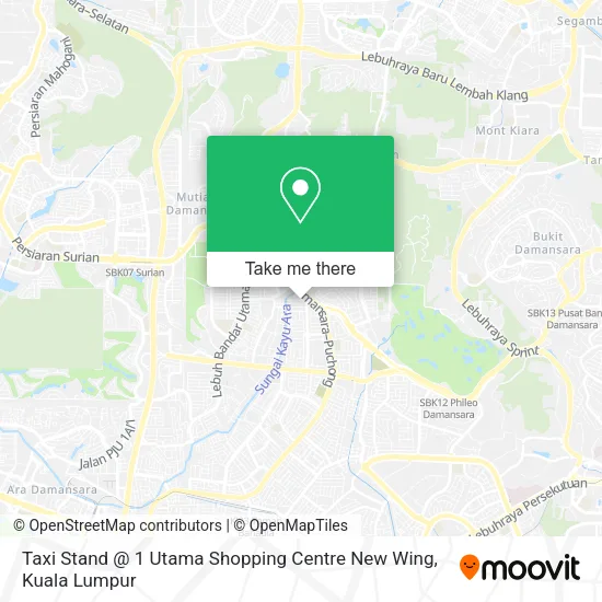Taxi Stand @ 1 Utama Shopping Centre New Wing map