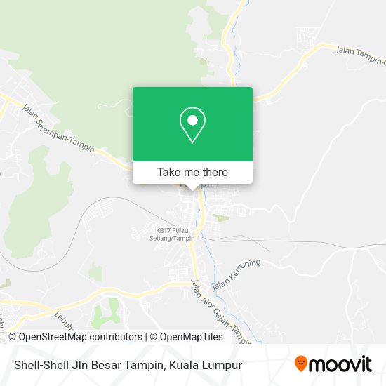 Shell-Shell Jln Besar Tampin map