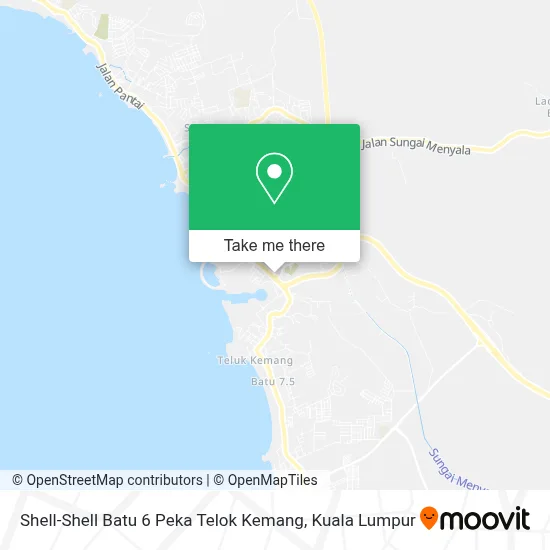 Shell-Shell Batu 6 Peka Telok Kemang map