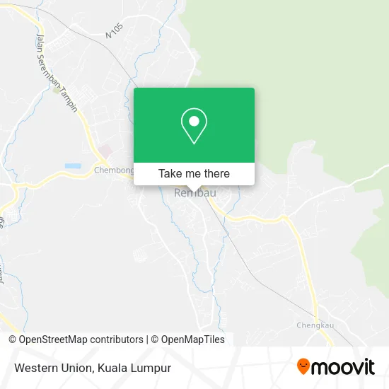 Western Union map